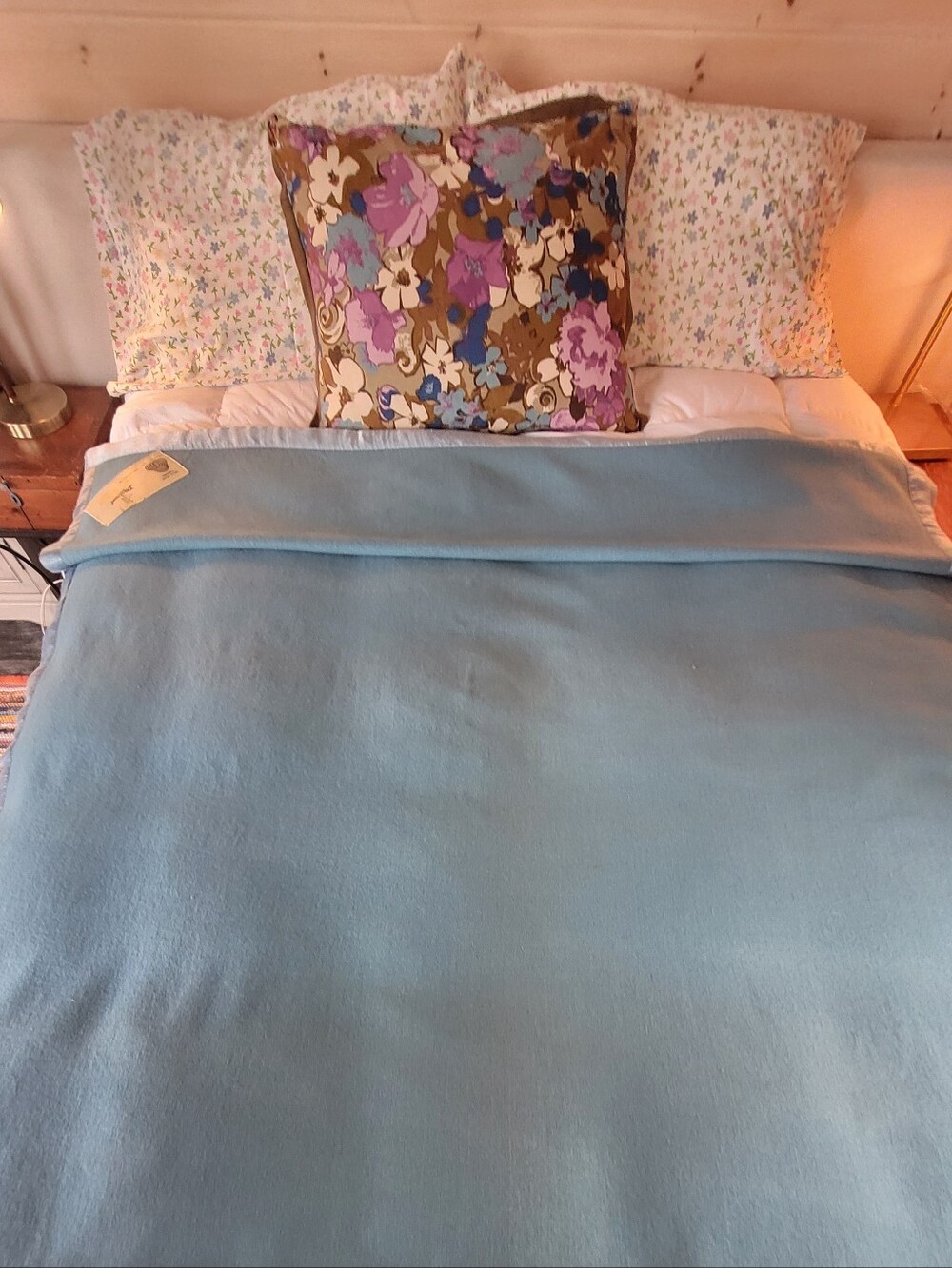 Vintage Single Twin Sz 100% Wool Blanket